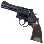 Marushin 発火式モデルガン S&W M586 4インチ 完成品 マットブラックABS 木製グリップ 112406