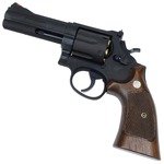 Marushin 発火式モデルガン S&W M586 4インチ 完成品 ブラックHW 木製グリップ 112407