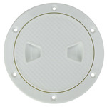 デッキハッチカバー 検査穴 RV/キャンピングカー用 ABS樹脂製 船舶 ホワイト