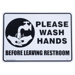 メッセージプレート PLEASE WASH HANDS プラスチック製 0019444-0004