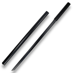 トレーニングソード 直刀 コスプレ用 軽量模造刀 全長100cm ブラック 無地刀