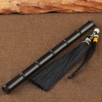 お香ケース 筒状 香立て付 ストラップ付 20cm収納可能