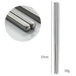 角箸 チタン製 金属製箸 アウトドア食器 無地 23cm