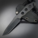 Makkari knives スケルトンナイフ 間狩純平作 ラプトルタントー 黒ブレード 樹脂製シース付き