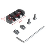 マウントレール M-LOK対応 アルミニウム製 3スロット