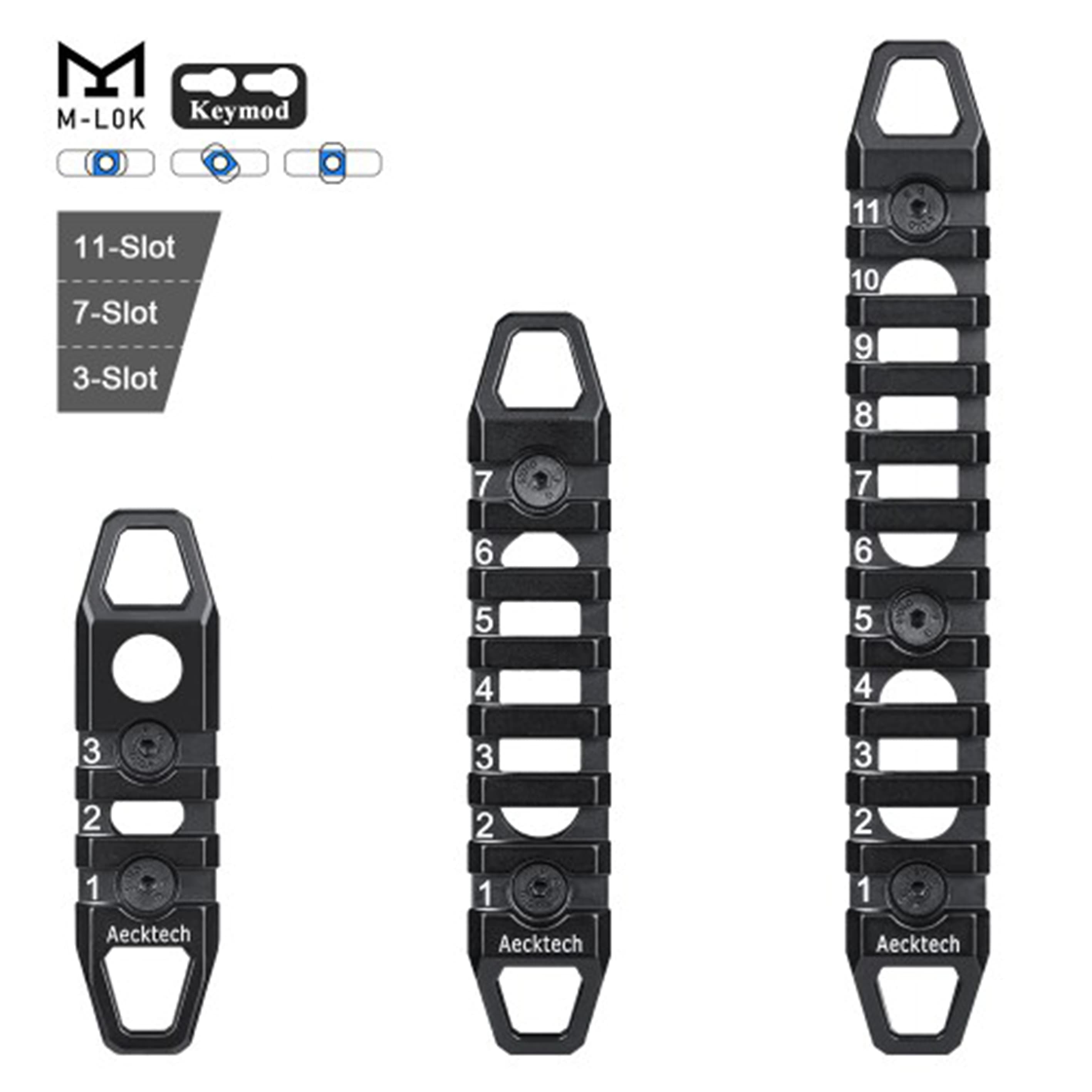 MGPCQB レールセクション アルミ製 M-LOK/KeyMod 両対応