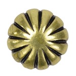 コンチョ 真鍮 菊型 12mm 小物用金具