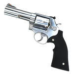 マルシン ガスガン S&W M686 パワーカスタム DAVISラバー調グリップ シルバーABS