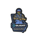 OLIGHT ミリタリーパッチ PVC サバゲープレイヤー 3D ベルクロオス