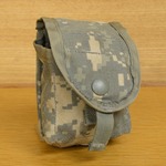 米軍放出品 ハンドグレネードポーチ MOLLE II スナップボタン付き ACU/UCP迷彩