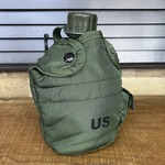 アメリカ軍放出品 水筒 1QTキャンティーン LC-2カバーセット TYPE2 アリスクリップ付き OD
