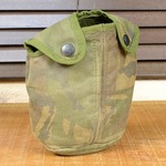 オランダ軍放出品 キャンティーンカバー ALICEクリップ付 水筒カバー ウッドランドカモ