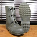 フランス軍放出品 オーバーブーツ 防水 ラバーブーツ フォリアージュグリーン
