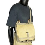 スイス軍放出品 ブレッドバッグ ショルダーストラップ付 キャンバス生地