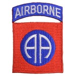 ミリタリーワッペン AIR BORNE アーミー 第82空挺師団 熱圧着式