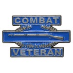 ピンバッジ アメリカ陸軍 戦闘歩兵章 COMBAT VETERAN