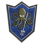 ミリタリーワッペン Octopus シールド型 ベルクロ 刺繍