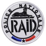 ミリタリーワッペン フランス国家警察 RAID 黒豹 ベルクロ