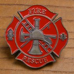チャレンジコイン FIRE RESCUE マルタ十字型 消防 記念メダル