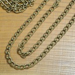 ツイストチェーン 真鍮製 クラフトパーツ