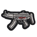ミリタリーワッペン MP5 サブマシンガン 刺繍 ベルクロ