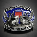 ベルトバックル TRUCK DRIVERS アメリカ国章 3D