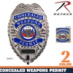 Rothco ポリスバッジ Concealed Weapons Permit