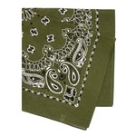 Rothco バンダナ Trainmen ペイズリー 綿100% 55cm角 オリーブドラブ 4143