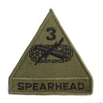 ミリタリーパッチ 第3機甲師団 SPEAR HEAD OD