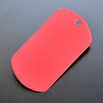 ドッグタグ プレート レッド