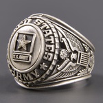 カレッジリング US ARMY 合金 シルバー