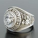 カレッジリング US MARINE 合金 シルバー