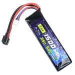 SFA リポバッテリー 7.4V 1500mAh ミニSタイプ 35C-50C ラージT型コネクタ SA-B012T