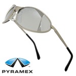 Pyramex セーフティーグラス ZONE2 メタル シルバーミラー