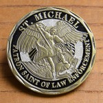 チャレンジコイン 聖ミカエル アメリカ警察 記念メダル