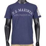 ALPHA 半袖Tシャツ ネイビー TC1017-104