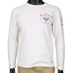 ALPHA 長袖Tシャツ ホワイト Mサイズ TC1063-018