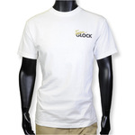 TEAM GLOCK Tシャツ 半袖 ロゴ入り ホワイト