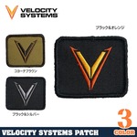 VELOCITY SYSTEMS パッチ ロゴ刺繍 ベルクロ付き