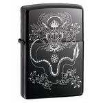 ZIPPO 龍 ブラックアイス レーザー彫刻