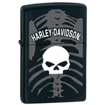 ZIPPO ハレーダビッドソン スカル 28085 マットブラック
