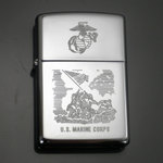 ZIPPO アメリカ海兵隊 4940 レーザー彫刻 クローム