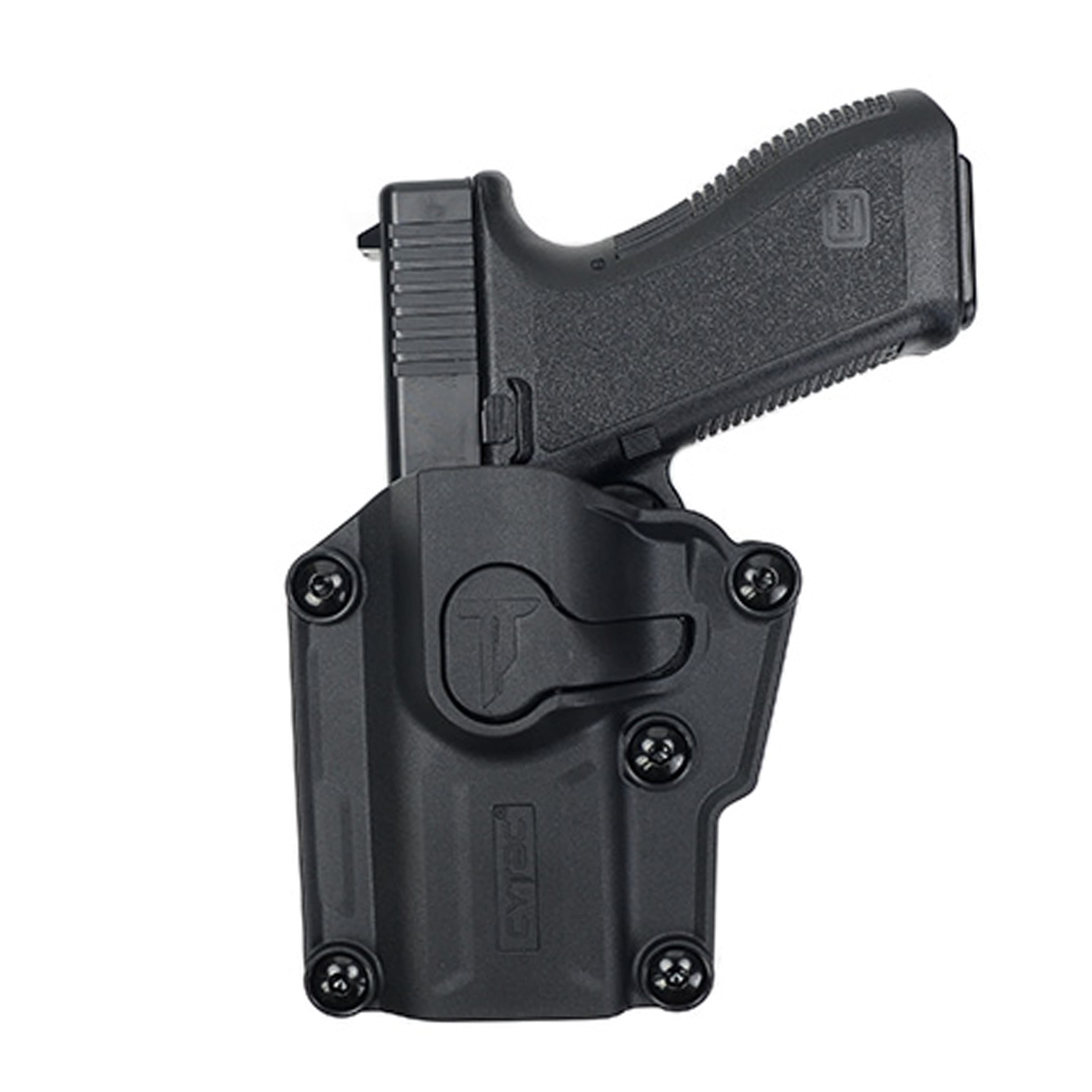 CYTAC メガフィットホルスター 樹脂製 ベルトループ付き ブラック 1-UR120