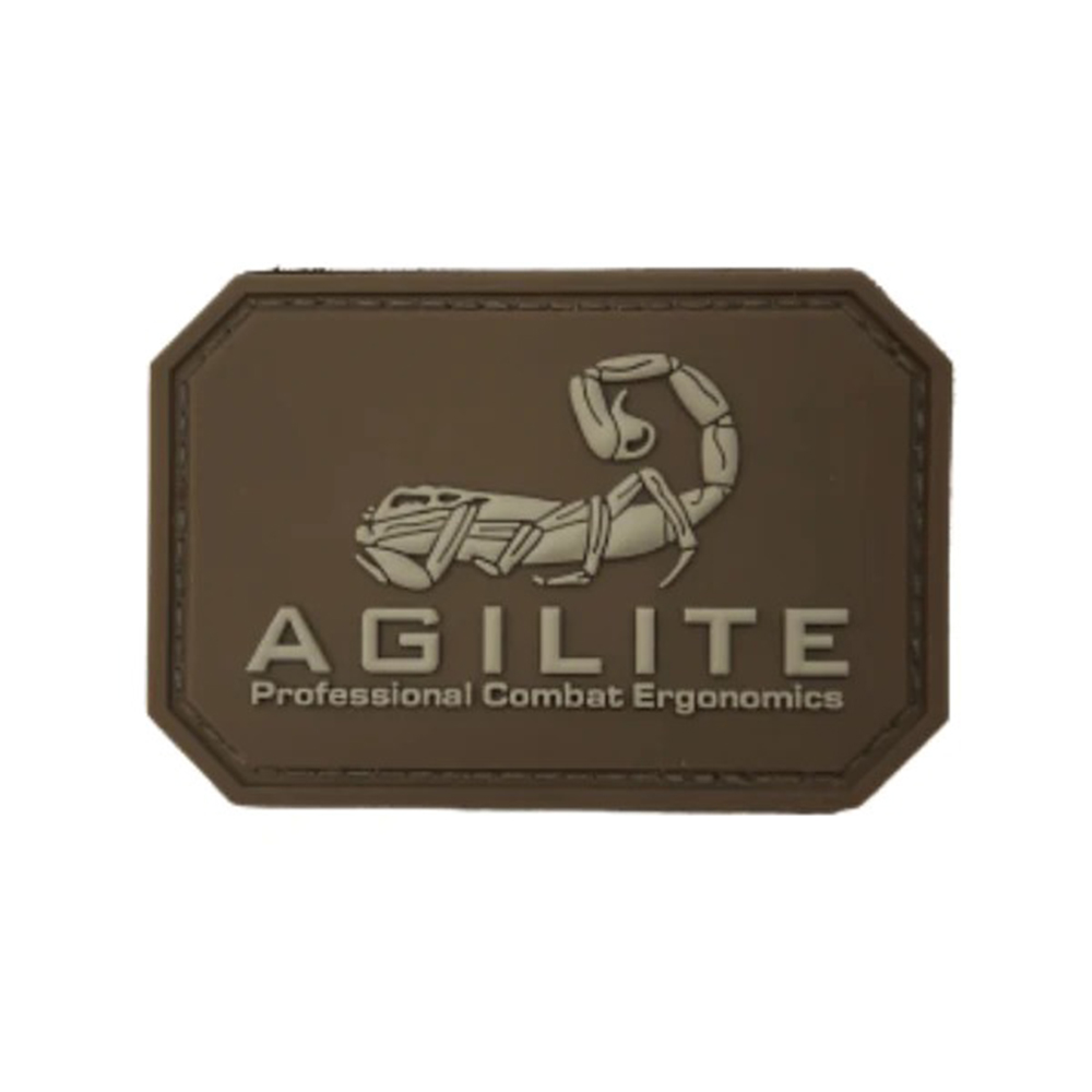 AGILITE ワッペン AGILITE LOGO PATCHES ラバー製 メーカーロゴ [ コヨーテタン ][8122cyt1sz]