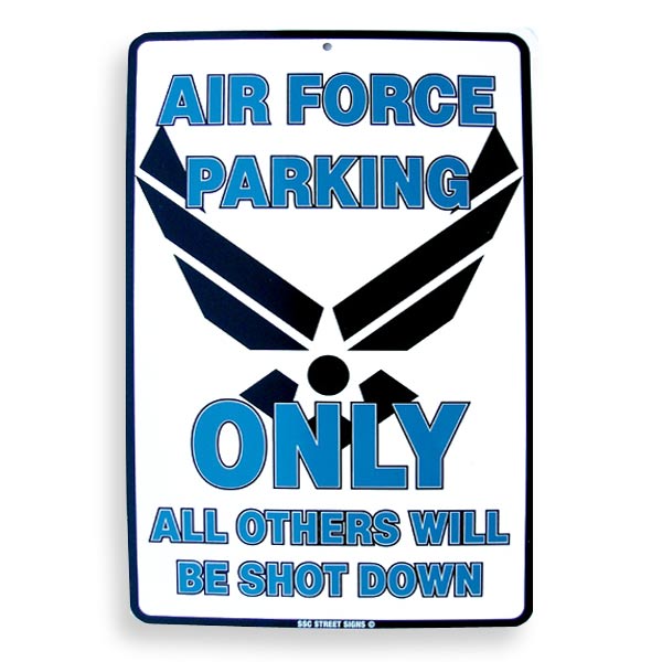 サイン看板 USAF パーキング ロゴ アルミ