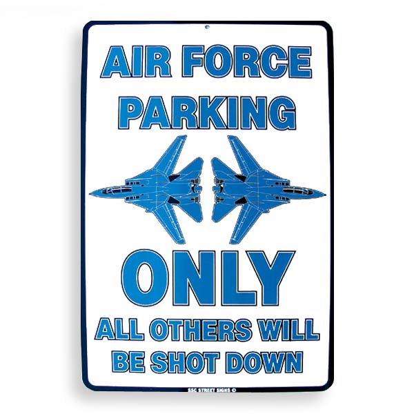 サイン看板 USAF パーキング オンリー 戦闘機 アルミ