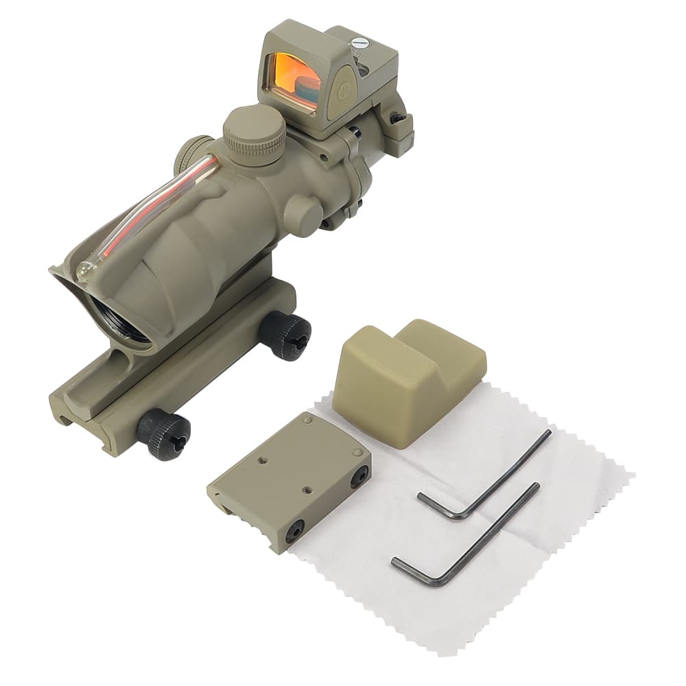 AIM-O スコープ ACOG 4X32C Red Dot 集光ファイバー 4倍率 RMRドットサイト付き AO1003