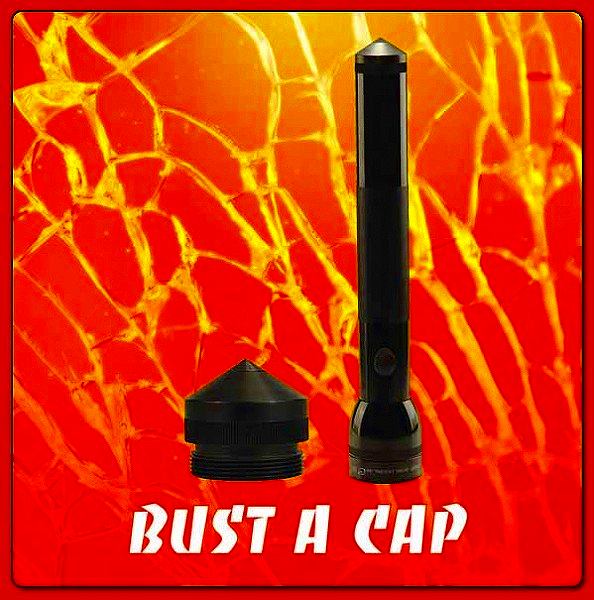 BUST-A-CAP テールキャップ MAGLITE Dセル用 ガラスブレイカー