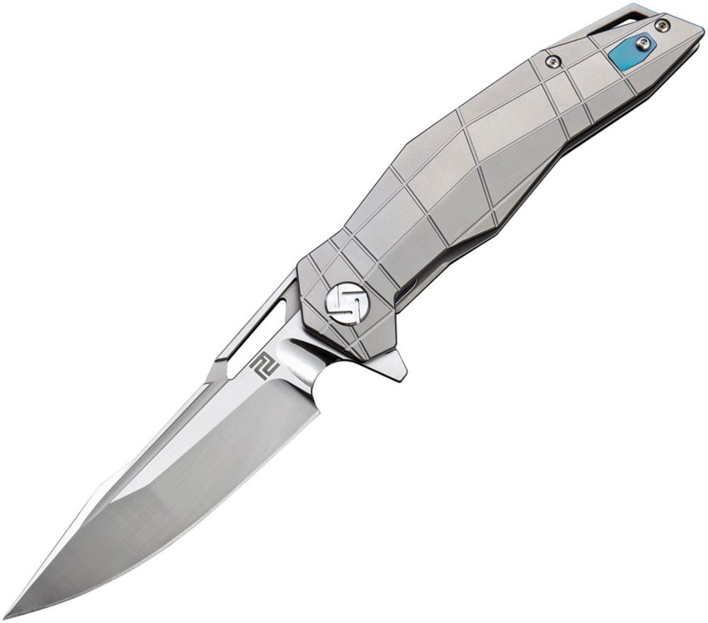 Artisan 折りたたみナイフ Pangolin フレームロック 灰色 1826GGYS