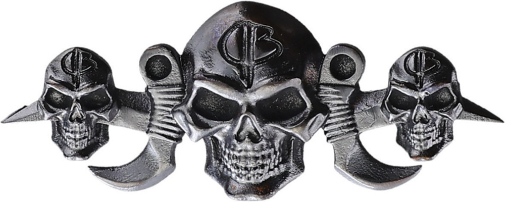 バスティネリ 目貫 3スカル ダークブロンズ